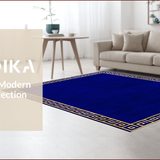 Elegant Gold Greek Key Motif(Blue)