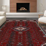 Chic Black and White Ogee Style(Red)