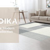 Modern Earth Tones Round Composition(Gray)