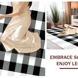 Rustic Black and White Check(Black)