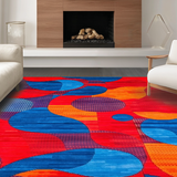 Artful Quirky Textured Arrangement(Red)