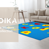 Engaging Colorful Shape Arrangement(Blue)