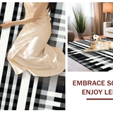 Artisan Woven Graphic Linear with Contemporary Stripe(White)