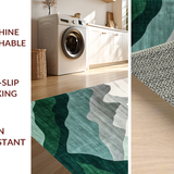 Artistic Abstract Mountain Silhouette(Green)