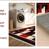 Vibrant Arrow Geometric Motif(Red)
