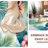 Colorful Hawaiian Leaf Design(Blue)