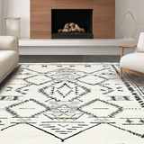 Tribal Ethnic Diamond Motif(Beige)