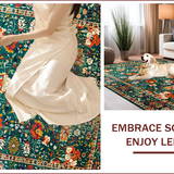 Rustic Earthy Floral Tapestry(Green)