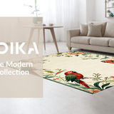 Charming Tropical Bird Motif(Beige)