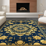 Cozy Multicolor Geometric Arrangement(Blue)
