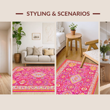 Artisan Crafted Color Block Design(Pink)