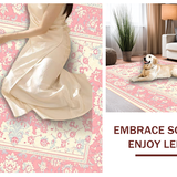 Vibrant Shagged Eclectic Style(Pink)