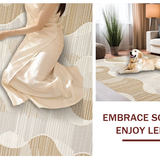 Modern Wavy Jute Composition(Beige)
