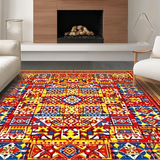 Eclectic Tiled Patterned(Red)