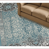 Elegant Grey Teal Dining Room Area(Gray)