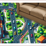 Educational Road Traffic Playmat(Gray)