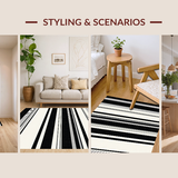 Vibrant Contemporary Graphic Lines(Black)