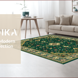 Eclectic Earthy Embroidered Motif(Green)
