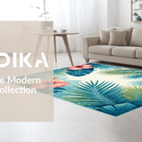 Colorful Hawaiian Leaf Design(Blue)
