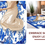 Charming Blue and Beige Medallion Style(Blue)