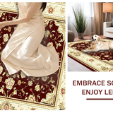 Elegant Traditional Floral Medallion(Red)