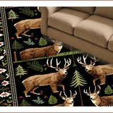 Country Chic Leafy Wilderness Design(Black)