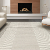 Sleek Minimalist Ogee Texture(Beige)