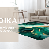 Modern Geometric Emerald Elegance(Green)