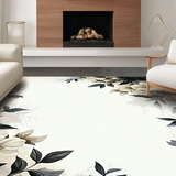 Artful Rustic Leaf Print(Beige)