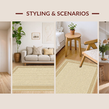 Luxurious Cream Herringbone Weave(Beige)