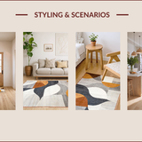 Elegant Earthy Wavy Motif(Gray)