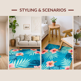 Chic Leafy Paradise Illustration(Blue)