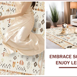 Eclectic Geometric Ivory Texture(Beige)