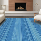 Artful Monochrome Geometric Arrangement(Blue)