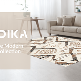 Whimsical Shag Motif(Beige)