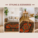Transitional Floral Snake Decor(Red)