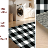 Elegant Checkered Textile Fusion(Black)