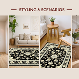 Elegant Vintage Damask Design(Black)