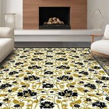 Stylish Black Floral Embellishment(Beige)