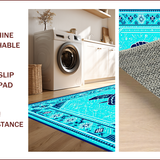Vibrant Teal Nautical Motif(Blue)