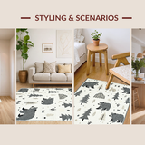 Playful Minimalist Bear Arrangement(Gray)