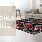 Minimalist Bold Floral Accent(Black)