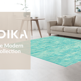 Stylish Mint Green Geometric Touch(Blue)