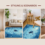 Elegant Turtle themed Decorative Accent(Blue)