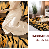 Bold Tiger Print Decorative Accent(Beige)