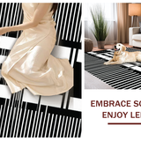 Contemporary Black and White Elegance(Black)