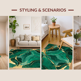 Luxurious Deep Green Tiled Motif(Green)