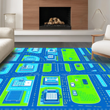 City Map Playful Theme(Blue)
