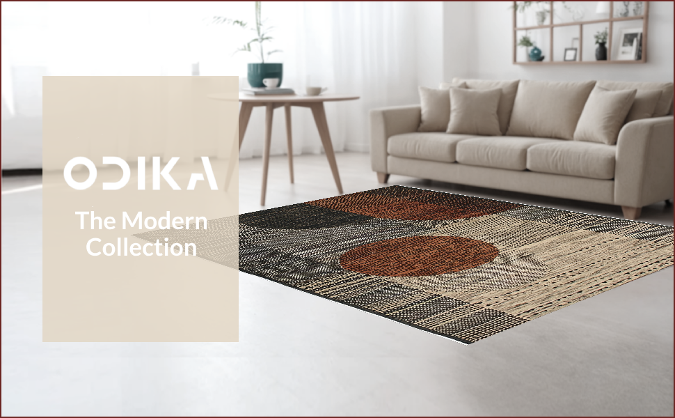 Ultra Soft Area Rug, Non Slip, Stain Resistant, Washable Area Rugs for Living Room, Bedroom, Rustic Cow Print Living Room Rug(Brown) - ODIKA