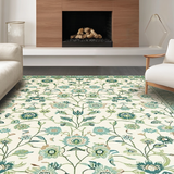 Eclectic Pastel Floral Motif(Beige)